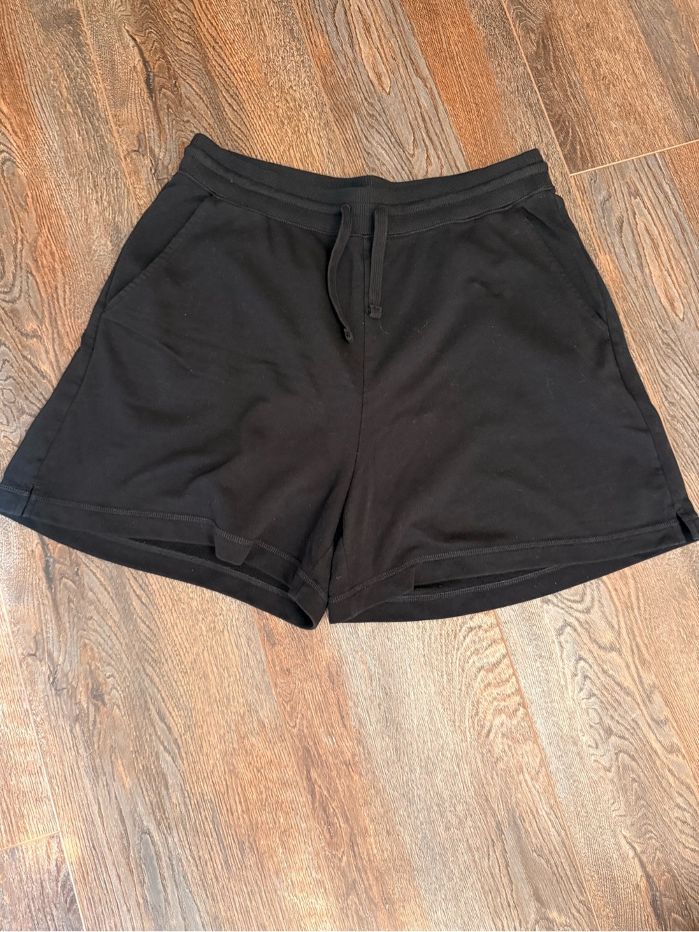 Old Navy Black Fleece Shorts with Drawstring Waist